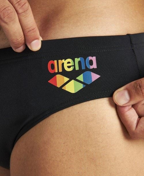 Arena Pride Brief Kalsonger Herr Svarta | BDSWAXU-43