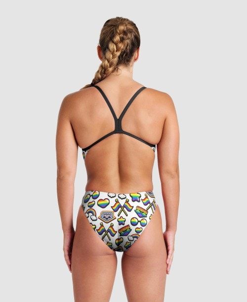 Arena Pride Print Of The Month Challenge Back One Piece Body Dam Olika Färger | DXJSNVC-92