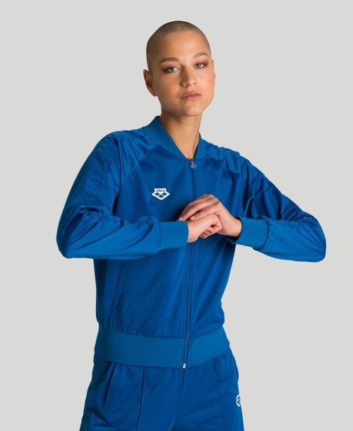 Arena Relax Iv Team Full-zip Jacket Jackor Dam Blå | QMLNCEW-64