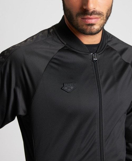 Arena Relax Iv Team Full-zip Jacket Jackor Herr Svarta Svarta Svarta | QOSMTYJ-25