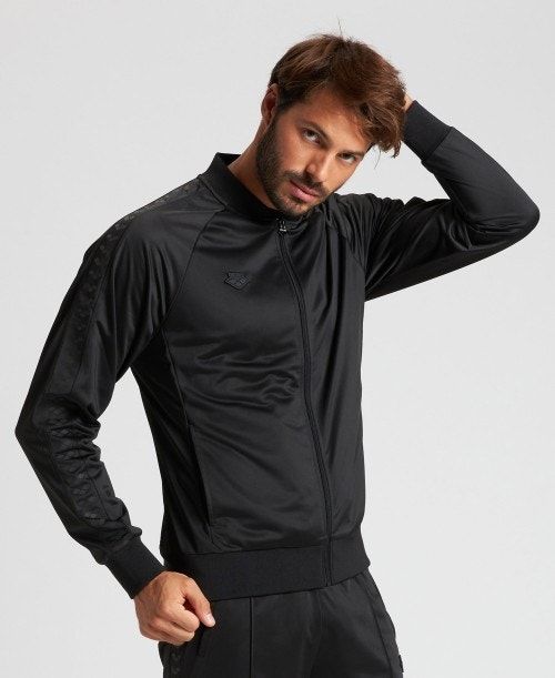 Arena Relax Iv Team Full-zip Jacket Jackor Herr Svarta Svarta Svarta | QOSMTYJ-25