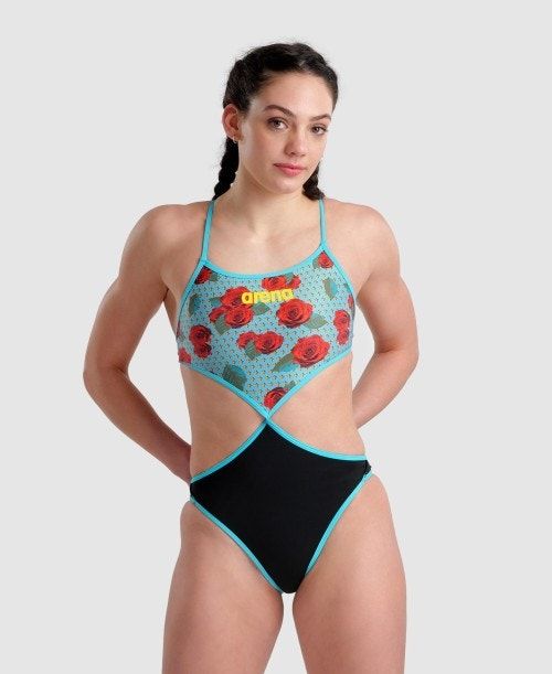 Arena Rule Breaker Twist'n'mix One Piece Body Dam Svarta Olika Färger | VYLJZMK-08