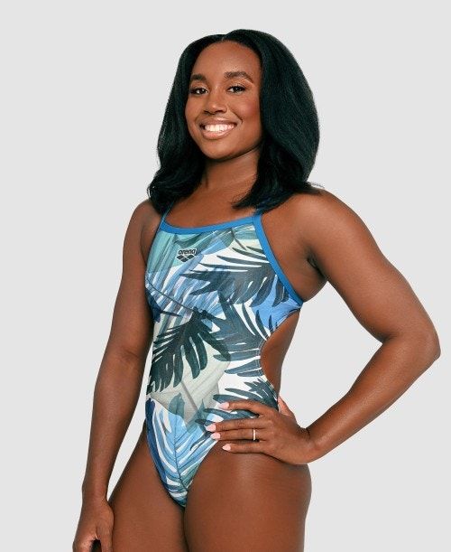 Arena Simone Manuel Capsule Collection Challenge Back One Piece Body Dam Olika Färger | PQFCVHK-32