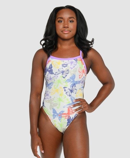 Arena Simone Manuel Capsule Collection Challenge Back One Piece Body Dam Olika Färger | EDJBLHM-69