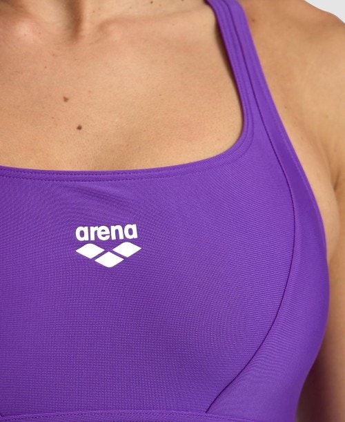 Arena Solid Control Pro Back One Piece Body Dam Lila | TYOFHXL-05