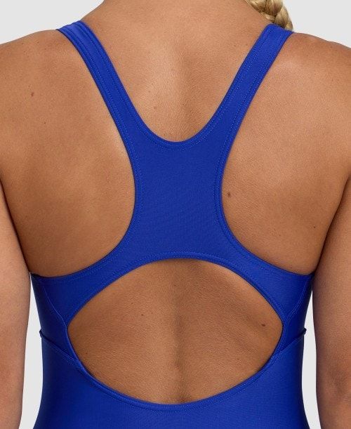 Arena Solid Control Pro Back One Piece Body Dam Blå | ZYKVCJP-97