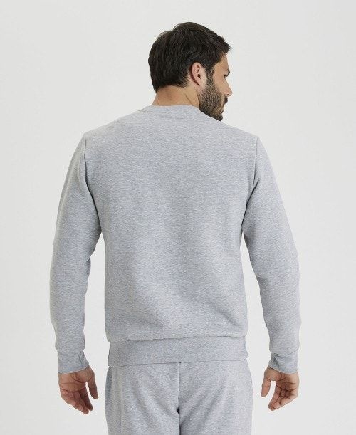 Arena Solid Crewneck Pullover Dam Grå | MLSJFOI-58