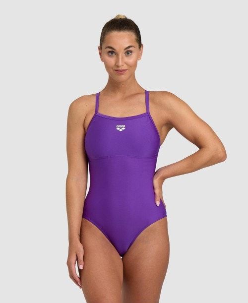 Arena Solid Light Drop Back One Piece Body Dam Olika Färger | BGCFVPL-14