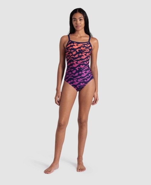 Arena Surfs Up Light Drop Back Swimsuit Baddräkt Dam Olika Färger | OPINQFG-86