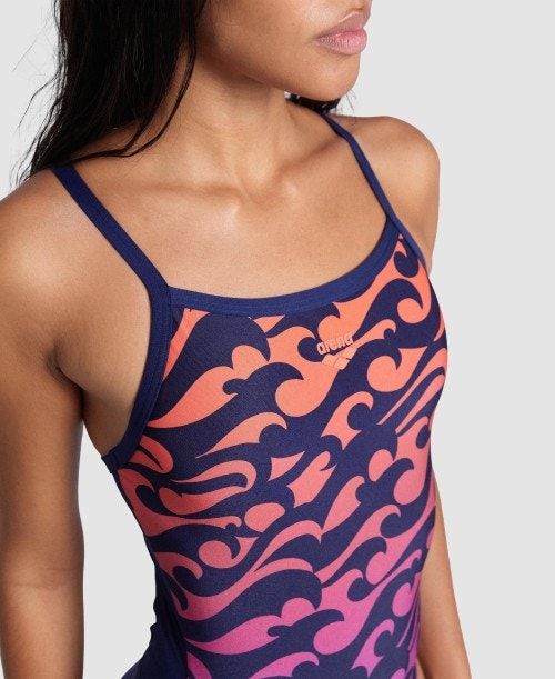 Arena Surfs Up Light Drop Back Swimsuit Baddräkt Dam Olika Färger | OPINQFG-86