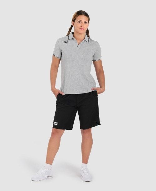 Arena Team Cotton Polo Shirt Solid Shorts Dam Olika Färger | CIENMTY-35