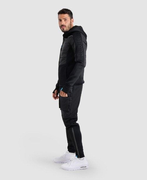 Arena Team Half-quilted Hooded Jacket Jackor Herr Olika Färger | CUEQNMW-64