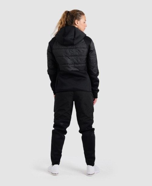 Arena Team Half-quilted Hooded Jacket Jackor Herr Olika Färger | CUEQNMW-64