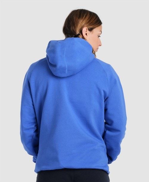 Arena Team Hooded Sweatshirt Panel Tröjor Dam Kungsblått | VUJFEMK-31