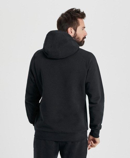 Arena Team Hooded Sweatshirt Panel Tröjor Herr Svarta | JUCZNRP-10