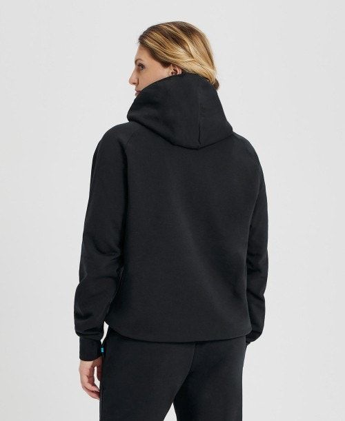 Arena Team Hooded Sweatshirt Panel Tröjor Herr Svarta | JUCZNRP-10