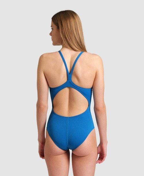 Arena Team Light Drop Back One Piece Body Dam Blå | WPEVGXA-45