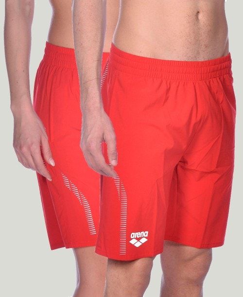 Arena Team Line Bermuda Short Shorts Herr Röda | SNUFACI-57