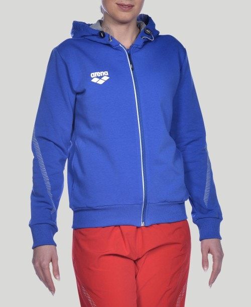 Arena Team Line Hooded Jacket Jackor Dam Kungsblått | TCRAMXP-93