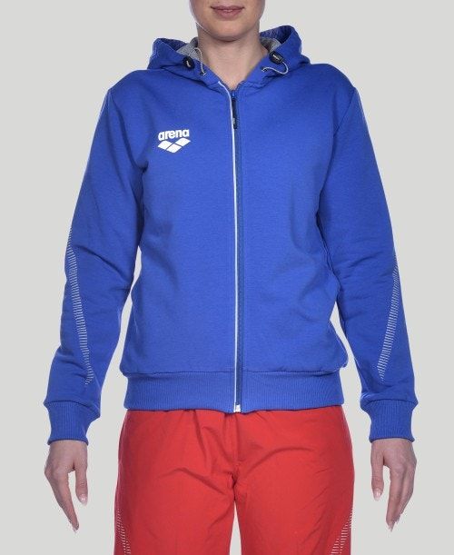 Arena Team Line Hooded Jacket Jackor Dam Kungsblått | TCRAMXP-93