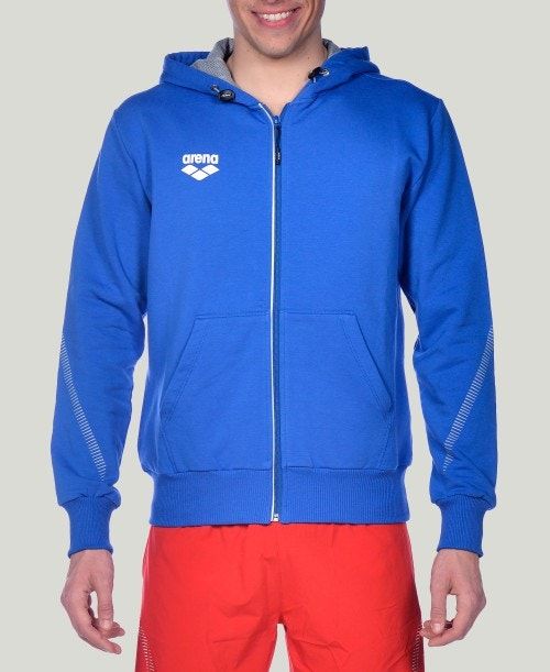 Arena Team Line Hooded Jacket Jackor Herr Kungsblått | UPMFNDX-37