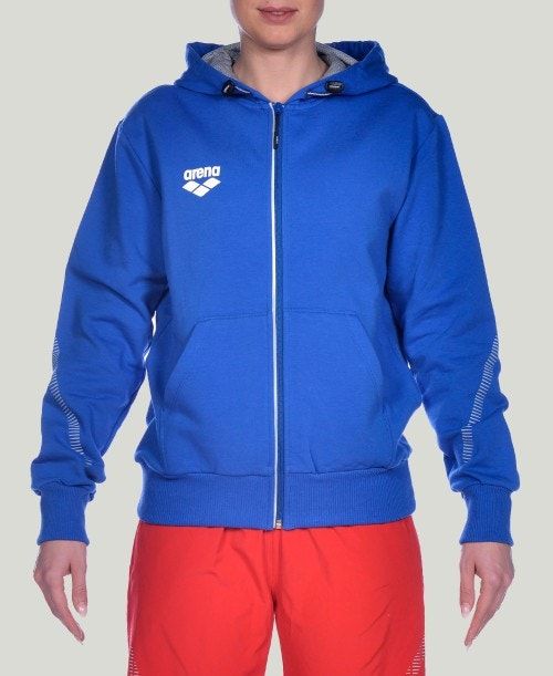 Arena Team Line Hooded Jacket Jackor Herr Kungsblått | UPMFNDX-37