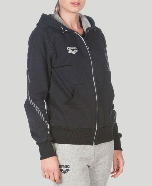 Arena Team Line Hooded Jacket Jackor Herr Marinblå | GXPIJYC-12