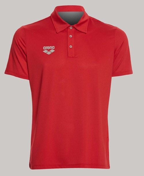 Arena Team Line Tech Short Sleeve Polo Shorts Herr Röda | DTKEWFU-30