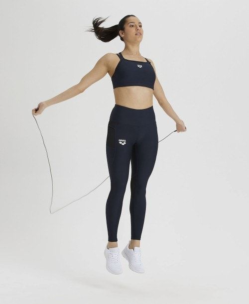 Arena Team Long Tights Panel Strumpbyxor Dam Olika Färger | FEODXQU-34