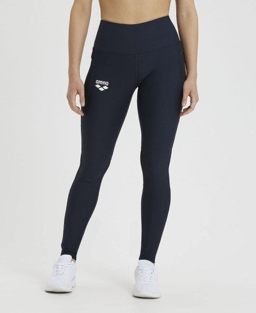 Arena Team Long Tights Panel Strumpbyxor Dam Olika Färger | FEODXQU-34