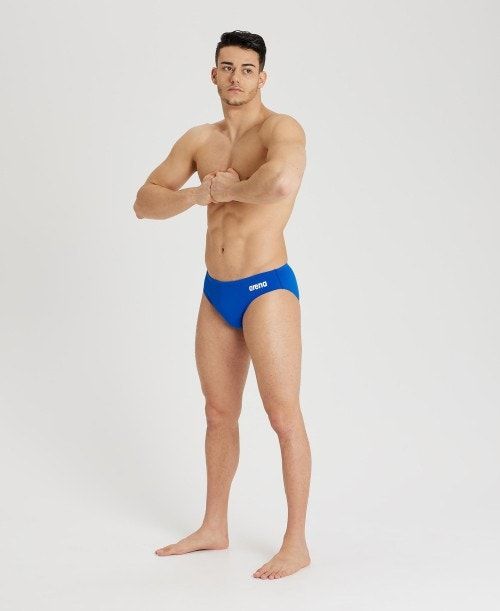 Arena Team Solid Brief Kalsonger Herr Kungsblått Vita | SORBHJC-54