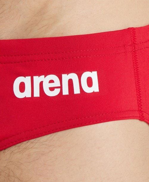 Arena Team Solid Brief Kalsonger Herr Röda Vita | IACFUQL-18