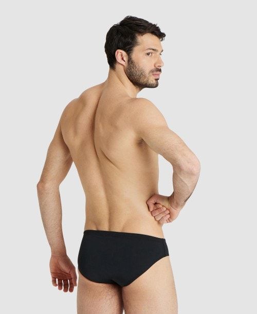 Arena Team Solid Brief Kalsonger Herr Svarta Guld | HBTQGXW-70