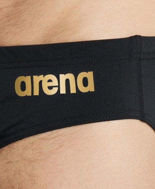 Arena Team Solid Brief Kalsonger Herr Svarta Guld | HBTQGXW-70