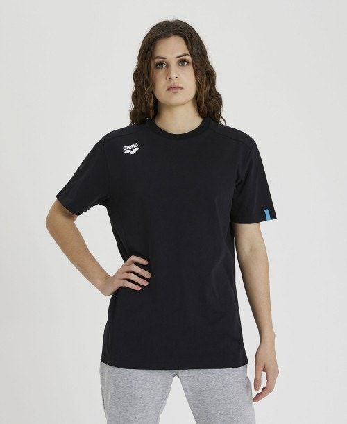 Arena Team T-shirt Panel Shorts Dam Svarta | BPVAZIQ-49