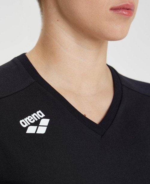 Arena Team T-shirt Panel Shorts Dam Svarta | GNTQWER-75