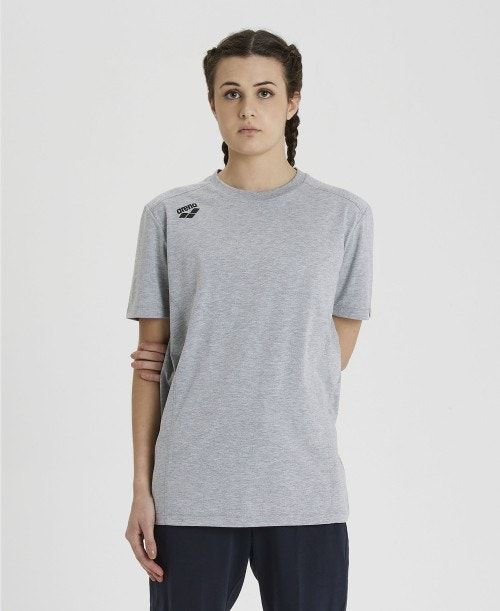 Arena Team T-shirt Panel Shorts Herr Grå | FZSWBNX-46