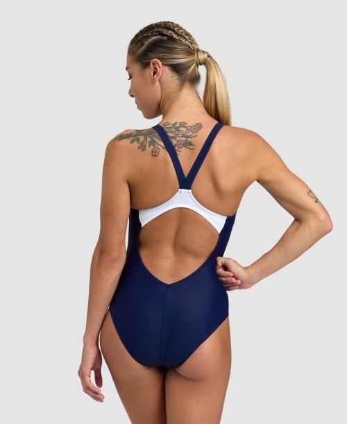 Arena Threefold V Back One Piece Body Dam Olika Färger | QJFWAKY-69