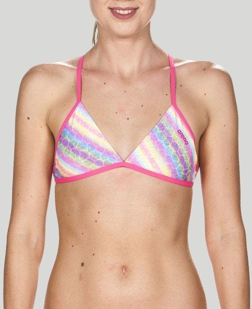 Arena Triangle Feel Top Top Dam Rosa | HDAZEQI-27