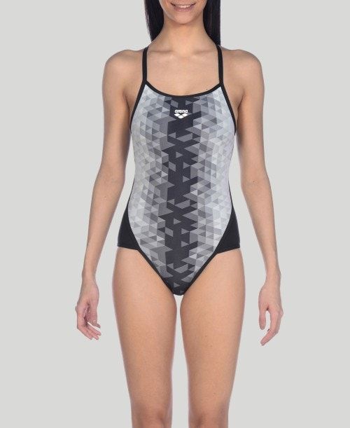 Arena Triangle Prism Superfly Back One Piece Body Dam Svarta Olika Färger Svarta | MSXOVAI-84