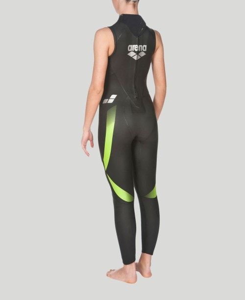 Arena Triwetsuit Sleeveless Våtdräkt Dam Svarta | MYIESFO-95