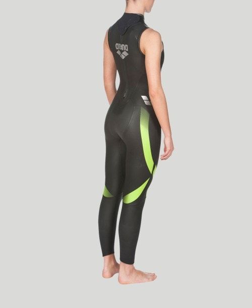 Arena Triwetsuit Sleeveless Våtdräkt Dam Svarta | MYIESFO-95